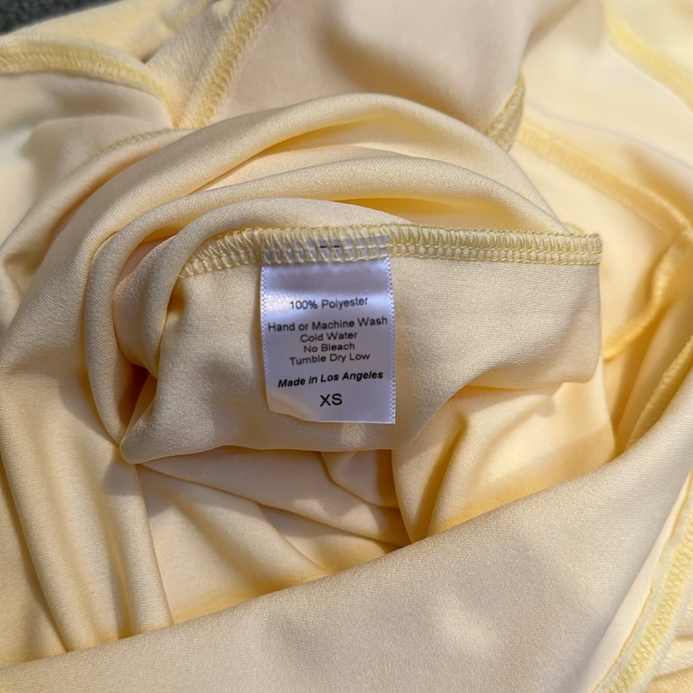 Lucy in the Sky Yellow Mini Dress - Picture 4 of 5